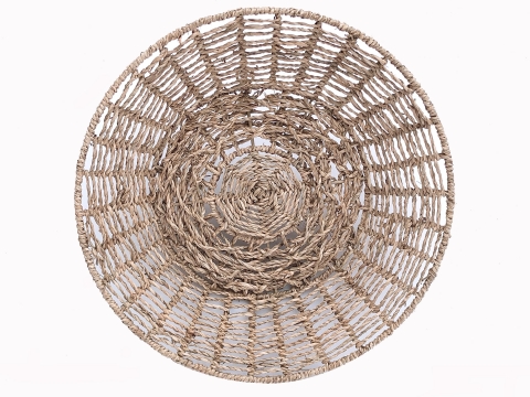 Seagrass wall decor piece round